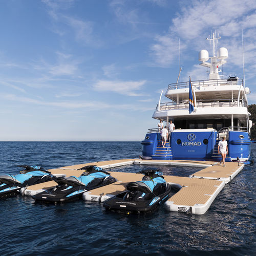 Plateforme pour jet-ski - SEARAFT - gonflable / pour yacht / sur mesure