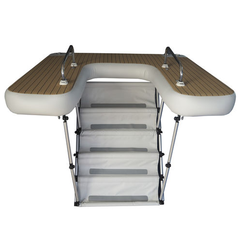 Échelle pour yacht - Infinity Air Stairs - SEARAFT - repliable / mobile / de baignade