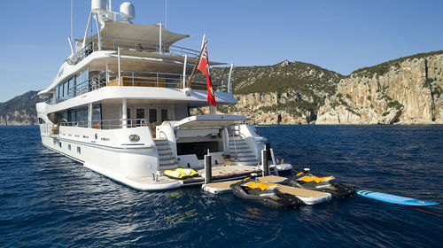 Plateforme pour jet-ski - SEARAFT - flottante / gonflable / pour yacht