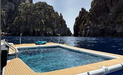 Piscine flottante - 1 air-chamber - SEARAFT - sur mesure