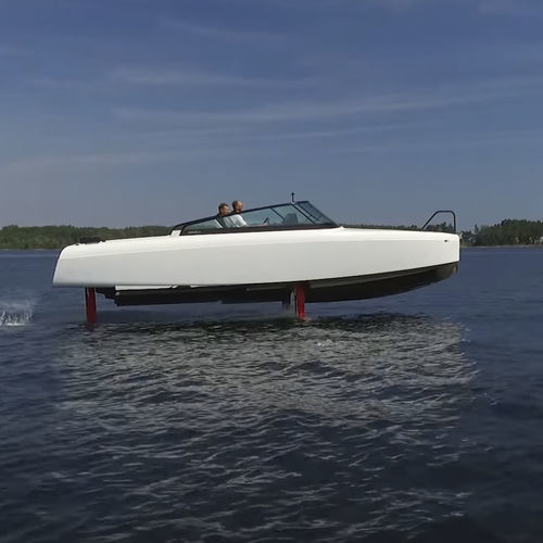 Runabout hors-bord - C7 - Candela Technology - électrique / à double console / open