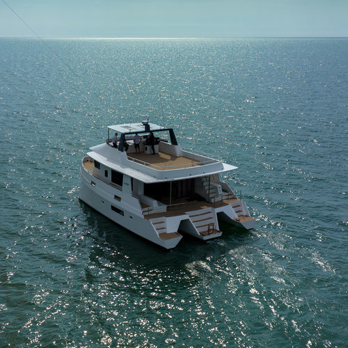 Motor-yacht trimaran - 56 - Leen Trimarans - de croisière / avec timonerie / 3 cabines