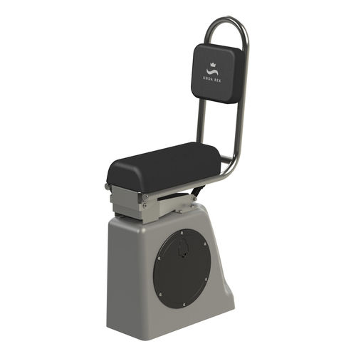 Siège jockey - JSR - Majestic Elektronika Inovacije d.o.o. - pour bateau pneumatique / ajustable / avec suspension