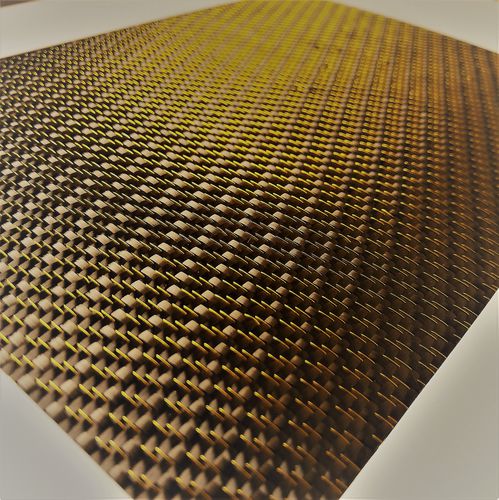 Tissu composite fibre de carbone - SPN C 285 T YELLOW - SPINTEKS - fil métallique / tissé
