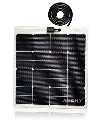 Panneau solaire rigide - eMarvel-60W - SHENZHEN AHONY POWER CO.,LTD - en silicium monocristallin / 36 cellules / pour bateau