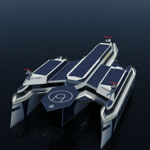Navire de recherche océanographique trimaran - Poduhvat - hybride