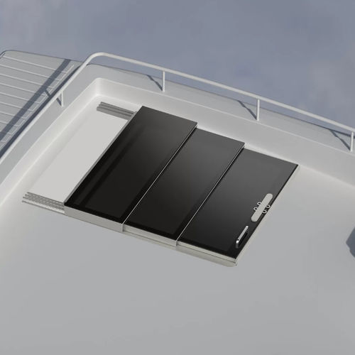 Porte pour yacht - Triple Motion - parema - pour bateau / coulissante / en acier