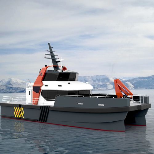 Bateau de transport de personnel - WX240  - Nova Shipyard - bateau de service pour parc éolien / catamaran / hybride diesel-électrique
