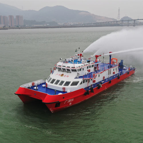 Navire pompier catamaran - 38.5 - JIANGLONG SHIPBUILDING CO., LTD. - en aluminium / en acier
