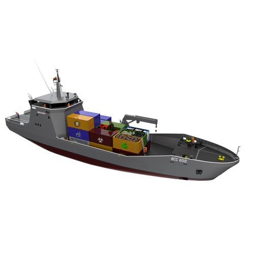 Cargo porte-conteneurs - BCC 6012 - COTECMAR - côtier
