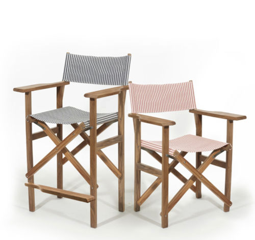 Chaise régisseur pour bateau - BUSINESS AND PLEASURE Co - pour yacht / pliante / en bois