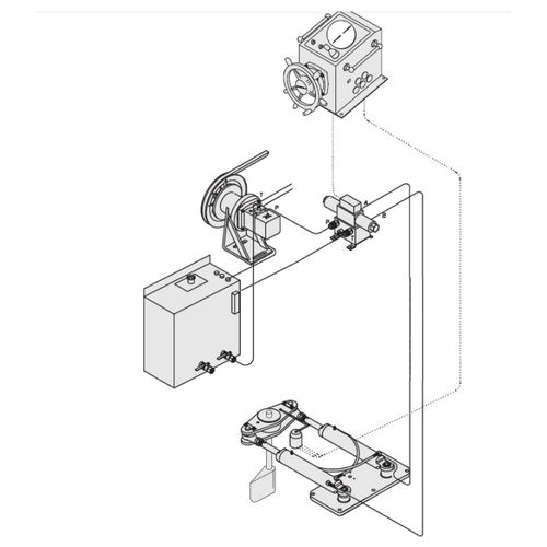 Mécanisme de direction pour navire - DES series - D-I INDUSTRIAL CO.,LTD. - hydraulique / électrique / assisté