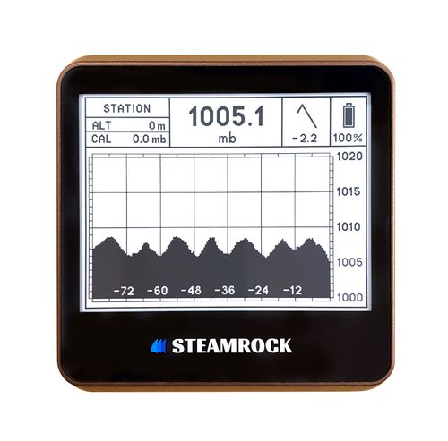 Barographe numérique - Brown - Steamrock