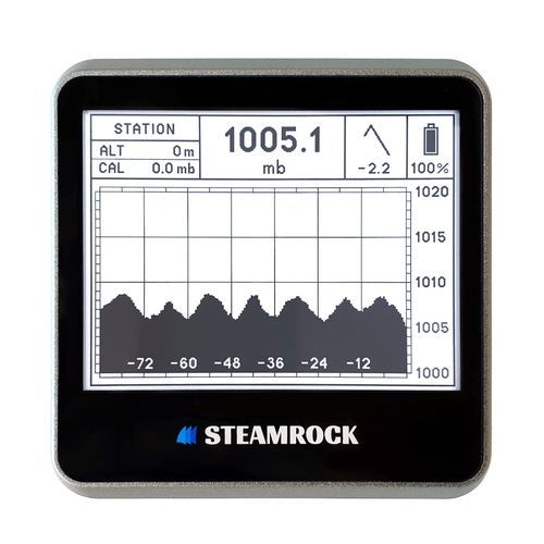 Barographe numérique - Silver Gray - Steamrock