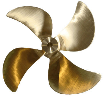 Hélice pour bateau de pêche professionnelle - HSP series - Grand Propeller Co., Ltd. - Skew / ligne d'arbre / 4 pales