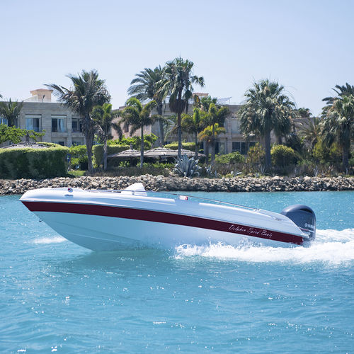 Coque open hors-bord - FLASH - DOLPHIN SPEED BOATS - à console latérale / de sport