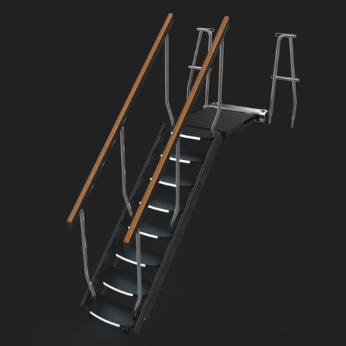 Escalier pour yacht - HEIMDALL - CMP Engineering