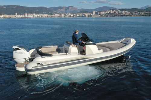 Bateau pneumatique hors-bord - B.1 - BSC COLZANI srl - semi-rigide / à console centrale / open