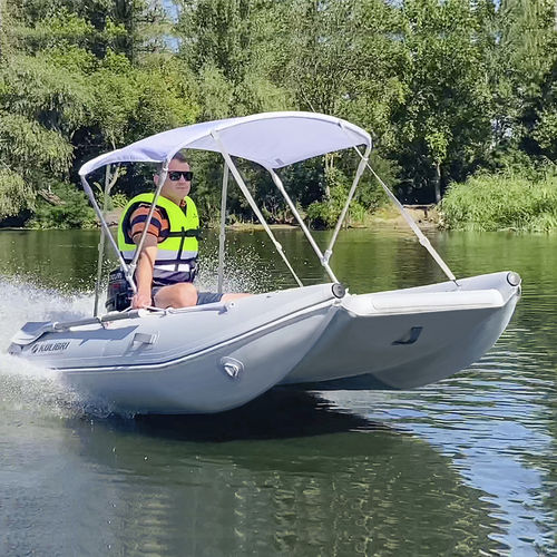 Bateau pneumatique catamaran - KM-300CM - KOLIBRI - hors-bord / essence / open