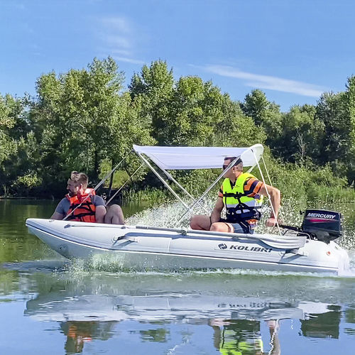Bateau pneumatique hors-bord - KM-420CM - KOLIBRI - essence / open / multiusage