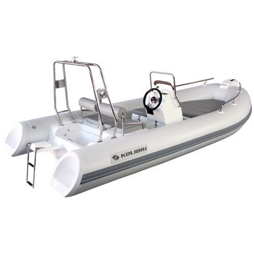 Bateau pneumatique RIB - W480UT - KOLIBRI - hors-bord / essence / à console latérale
