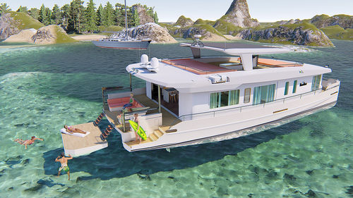 Motor-yacht catamaran - 66 (20mt) - Maison Marine Yachts - de croisière / hard-top / à fly