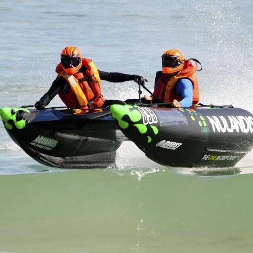 Bateau pneumatique catamaran - 4.1 Aquacat  - Aquarius Inflatables - hors-bord / open / de sport