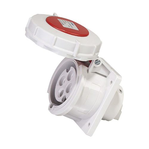 Prise électrique étanche pour navire - CRZ-1432P - Zhejiang Bozhou Marine Electric Technology Co., Ltd. - pour bateau / femelle / avec capot de protection