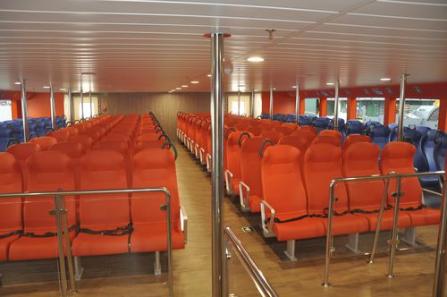 Siège pour navire à passagers - HR 1440 - Pullman Seat Systems - avec accoudoirs / à dossier haut / sur rail