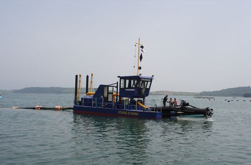 Bateau de travail - SGT 200 - Italdraghe - barge de travail / bateau de service pour parc éolien / drague suceuse à désagrégateur