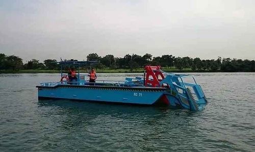 Bateau de travail - Scavenger HYD30 - Five Aluminium Boat and Engineering Pte Ltd - barge de récupération des déchets / catamaran / diesel