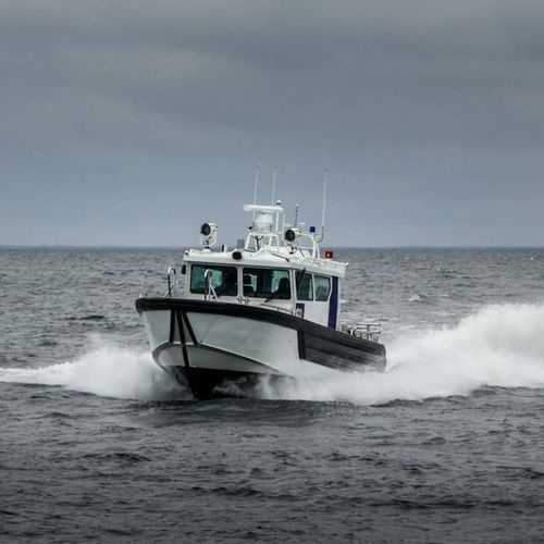 Bateau de surveillance - 1200 - Kewatec - bateau de service portuaire / in-bord hydrojet / en aluminium