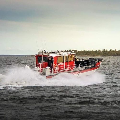 Bateau pompier - 1200 OSR - Kewatec - bateau de récupération des hydrocarbures / in-bord hydrojet / diesel
