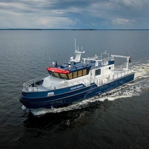 Bateau de service portuaire - 2360 - Kewatec - bateau de recherches et d'études / in-bord / en aluminium