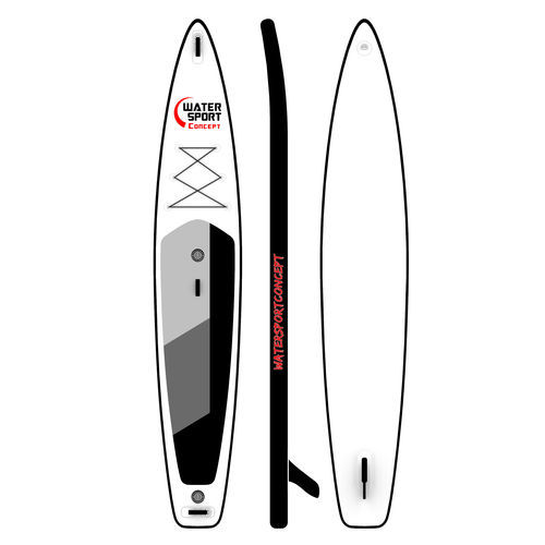 Stand-up paddle gonflable - BLACK 14'6 - WATERSPORT CONCEPT - de race / de randonnée / intermédiaire