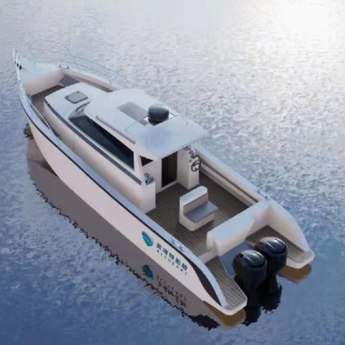 Vedette hors-bord - ROC 1250 - Qingdao Allheart Marine Co., Ltd. - bimoteur / avec timonerie / bain de soleil