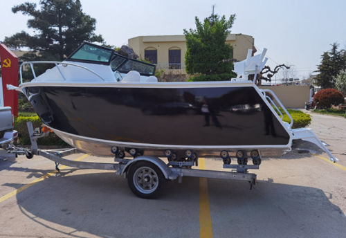 Bateau de pêche-promenade hors-bord - VOYAGER 600 - Qingdao Allheart Marine Co., Ltd. - open / en aluminium / max. 6 personnes