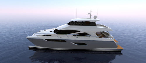 Motor-yacht catamaran - CATYACHT 2000 - Qingdao Allheart Marine Co., Ltd. - de croisière / avec timonerie / en aluminium