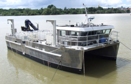 Bateau de travail - 14 - Alumarine Shipyard - catamaran / in-bord / en aluminium