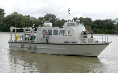 Bateau de surveillance - 16 / 12 - Alumarine Shipyard - in-bord / en aluminium / bateau pneumatique semi-rigide