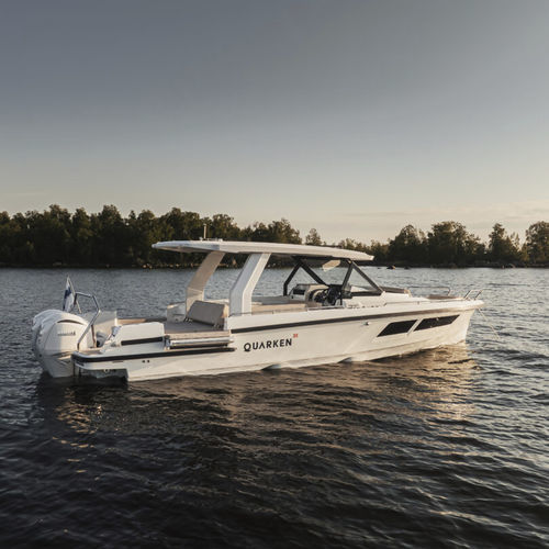 Vedette hors-bord - 35 Sport Tourer - QUARKEN Boats - bimoteur / open / soft-top