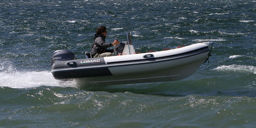 Bateau pneumatique hors-bord - EUFORIA 400 - Lomac - semi-rigide / open / à console latérale