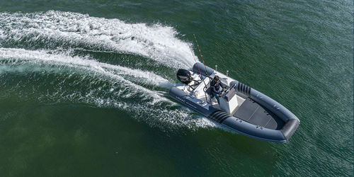 Bateau pneumatique hors-bord - BIG GAME 540 - Lomac - semi-rigide / à console centrale / open