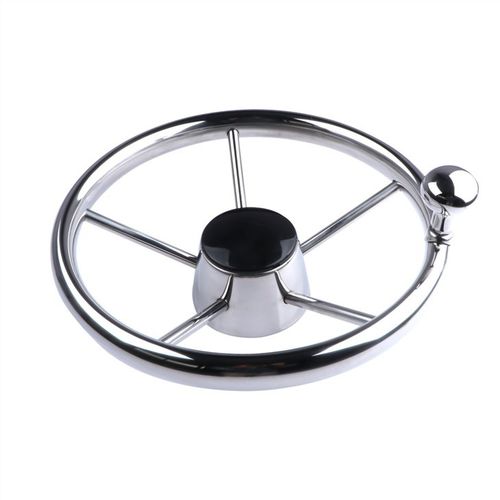 Volant en inox pour bateau à moteur - XK9108SF1 - Qingdao Allshine Marine Accessories Co,.Ltd - course / cinq branches