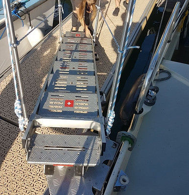 Passerelle pour bateau - S6 - SYT Sea Yachting Tools - escalier / manuelle