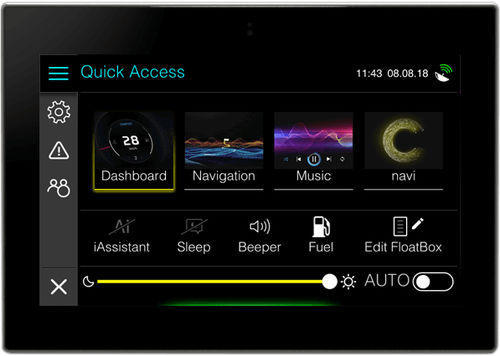 Moniteur pour bateau - Control display 7.0 - Rim Drive Technology - multifonction / 7" / tactile