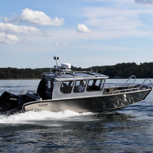 Bateau utilitaire - CW 750 - ALUKIN - hors-bord / en aluminium