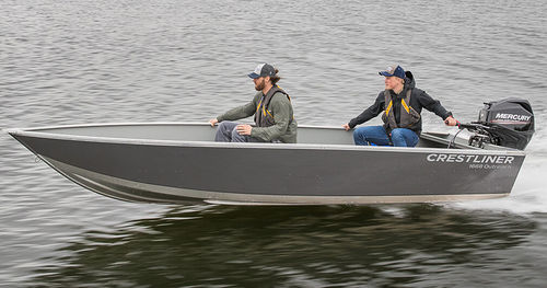 Bateau utilitaire - 1668 OUTREACH - Crestliner - bateau de pêche professionnelle / hors-bord / en aluminium