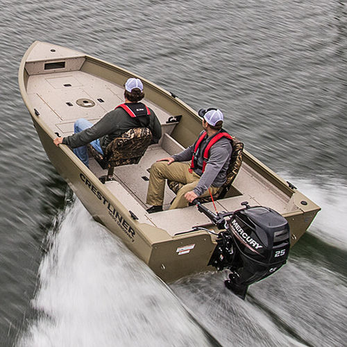 Bateau utilitaire - 1450 DISCOVERY - Crestliner - hors-bord / en aluminium