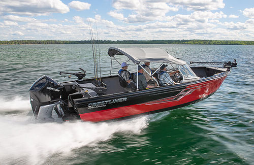 Bay boat hors-bord - 2050 AUTHORITY - Crestliner - à double console / de pêche sportive / en aluminium